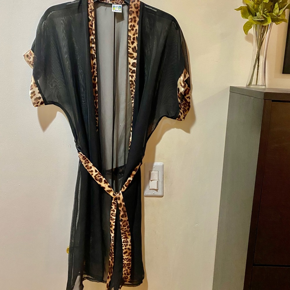 Animal Print Robe